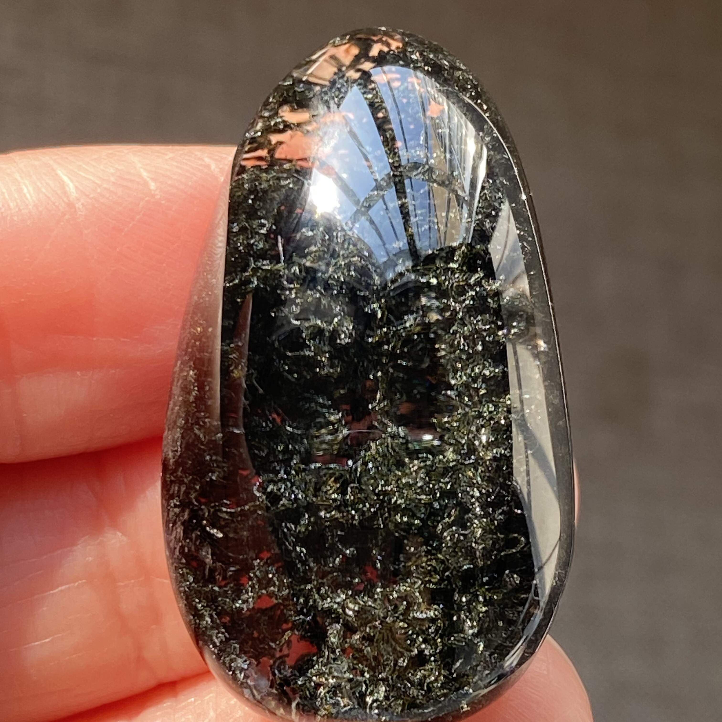 天然水晶绿幽灵吊坠裸石男女款幽灵项链挂坠饰品一物一图