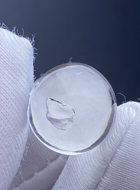 天然白水晶水胆吊坠裸石蛋面DIY水晶饰品可做戒指一物一图