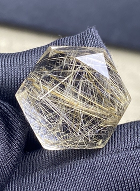 天然水晶发晶吊坠裸石男女款水晶饰品项链 一物一图
