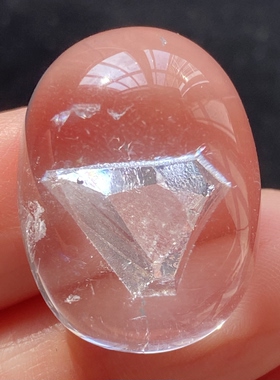 天然水晶包裹体晶中晶吊坠男女款水晶饰品项链挂坠 一物一图
