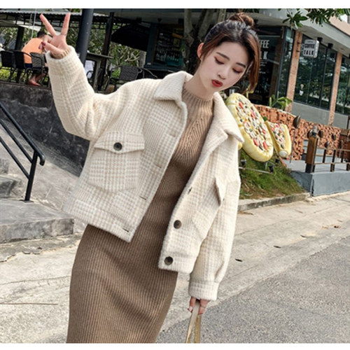 羊羔绒短款外套11服装纸样