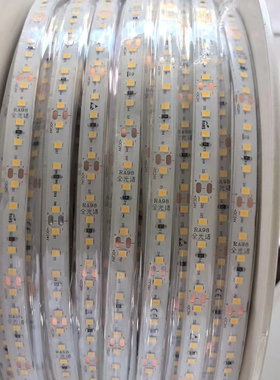 全光谱低压24v防水灯带4000k3k 6500k户外低压灯带 实胶防水灯带