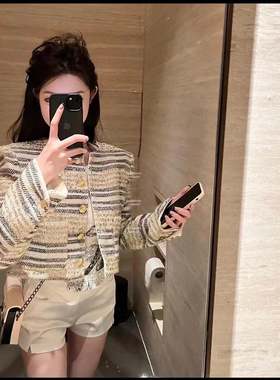 Atu Studios英式贵族 80羊毛金属扣小香风外套小众小个子秋冬上衣