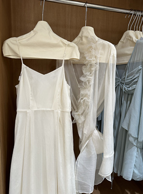 白色晨袍女法式浪漫风礼服套装绝美超仙优雅高级感订婚宴会敬酒服