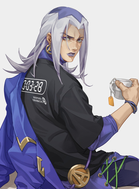COMPETET SILENCE | JOJO黄金之风阿帕基茶哥同人周边黑色宽松T恤