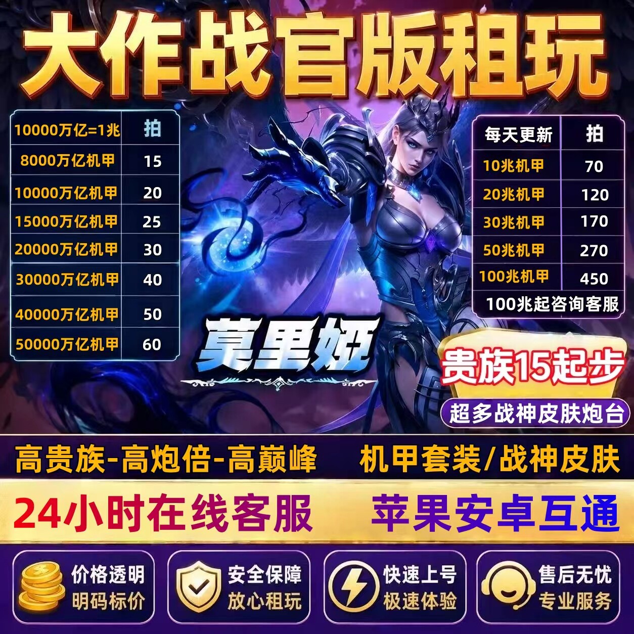 大作战机甲战神出租高炮高巅峰