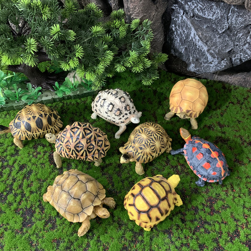 陆龟模型高仿黄缘龟摆件装饰造景