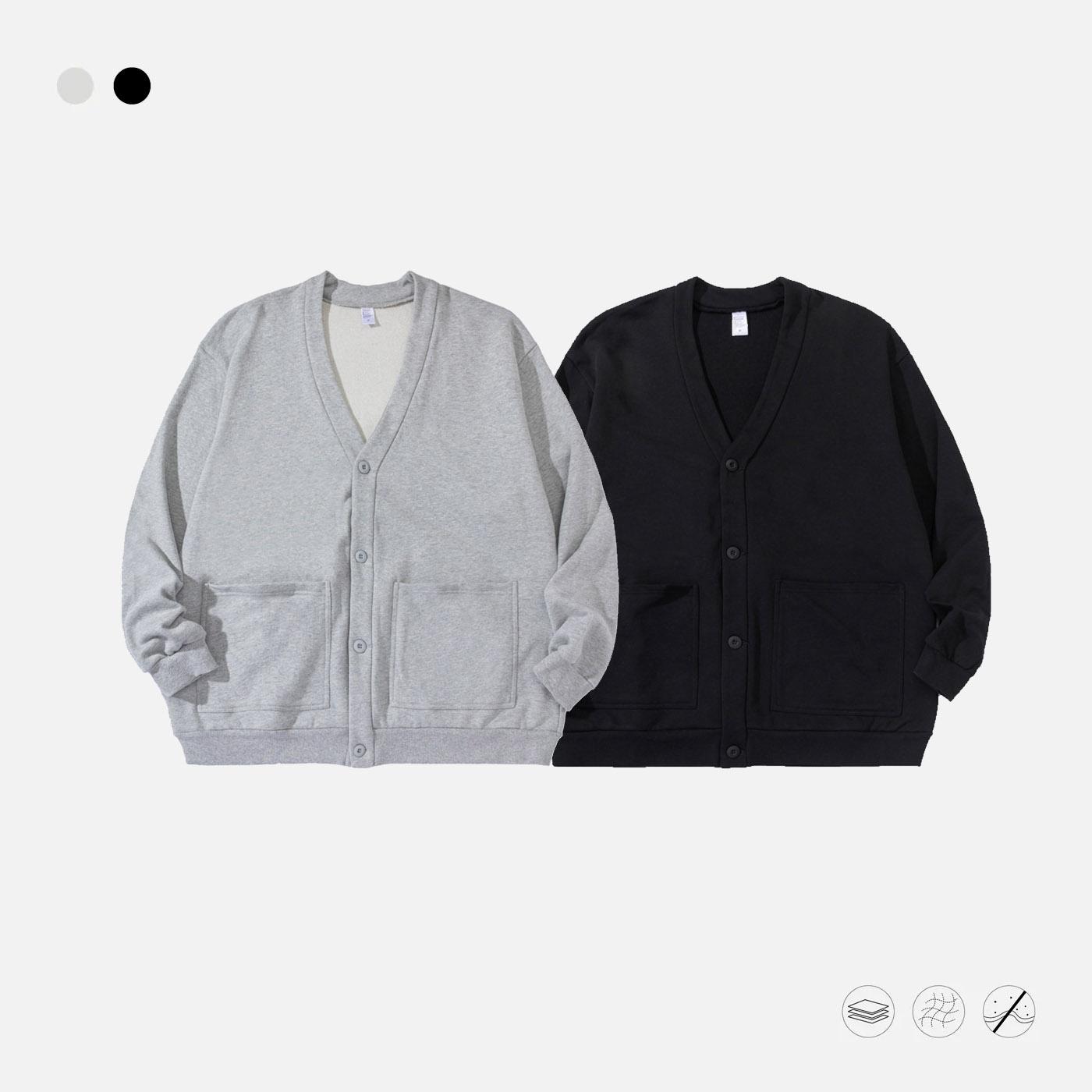 大码重磅卫衣道袍开衫cleanfit