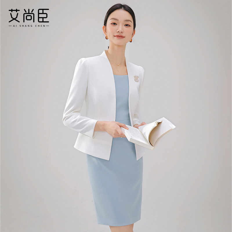 艾尚臣2025春款气质美学职业西装套装女正装经理套裙工作服高级感