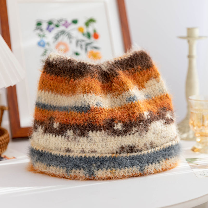 手工diy雪宝毛线钩织猫耳朵帽子材料包新手自制礼物送闺蜜保暖