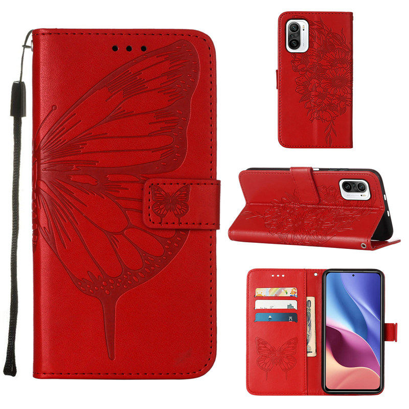 小米红米K40手机壳全包防摔 RedmiK40pro翻盖保护皮套女新款钱包