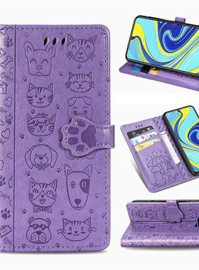 适用于小米红米note9s手机壳note9pro电话套男女可爱翻盖式皮套壳