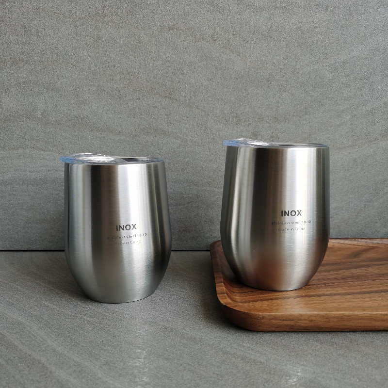 出口德国 316不锈钢咖啡杯 双层隔热杯 随手杯 蛋壳杯 茶杯马克杯