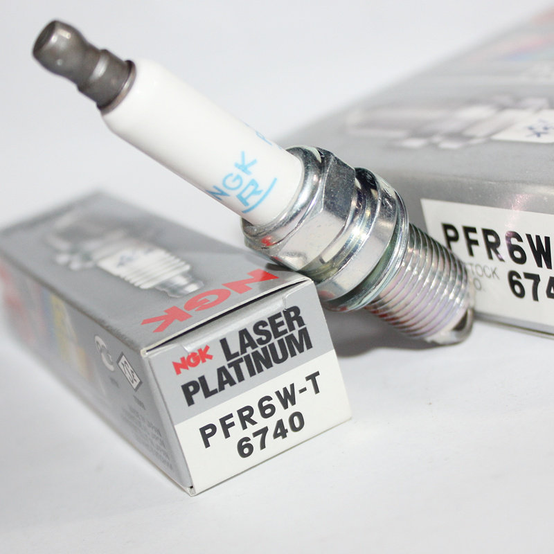 NGK三爪双铂金火花塞PFR6W-T 6740适用速腾宝来帕萨特哈佛H6 H5