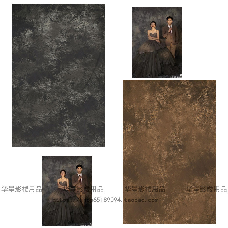 婚纱摄影油画肌理单色背景布