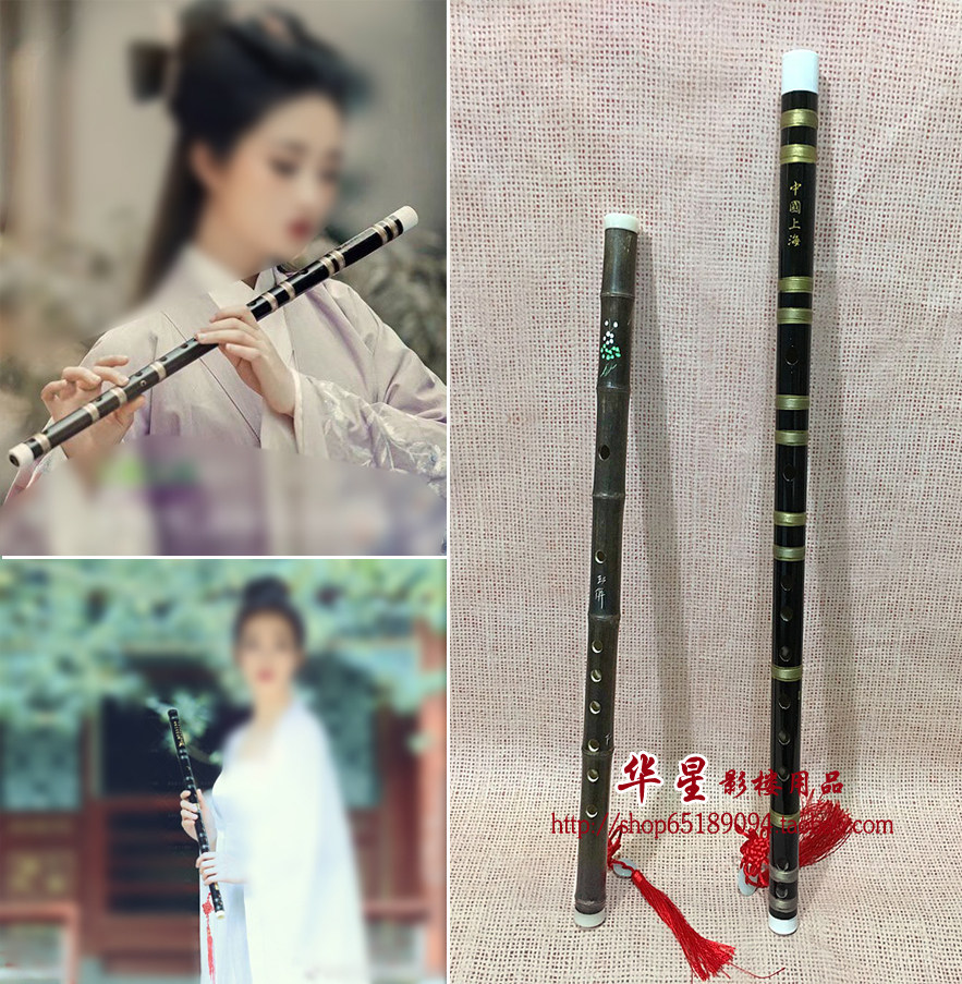 竹笛影楼儿童摄影道具外景婚纱写真复古装拍照拍摄笛子长笛