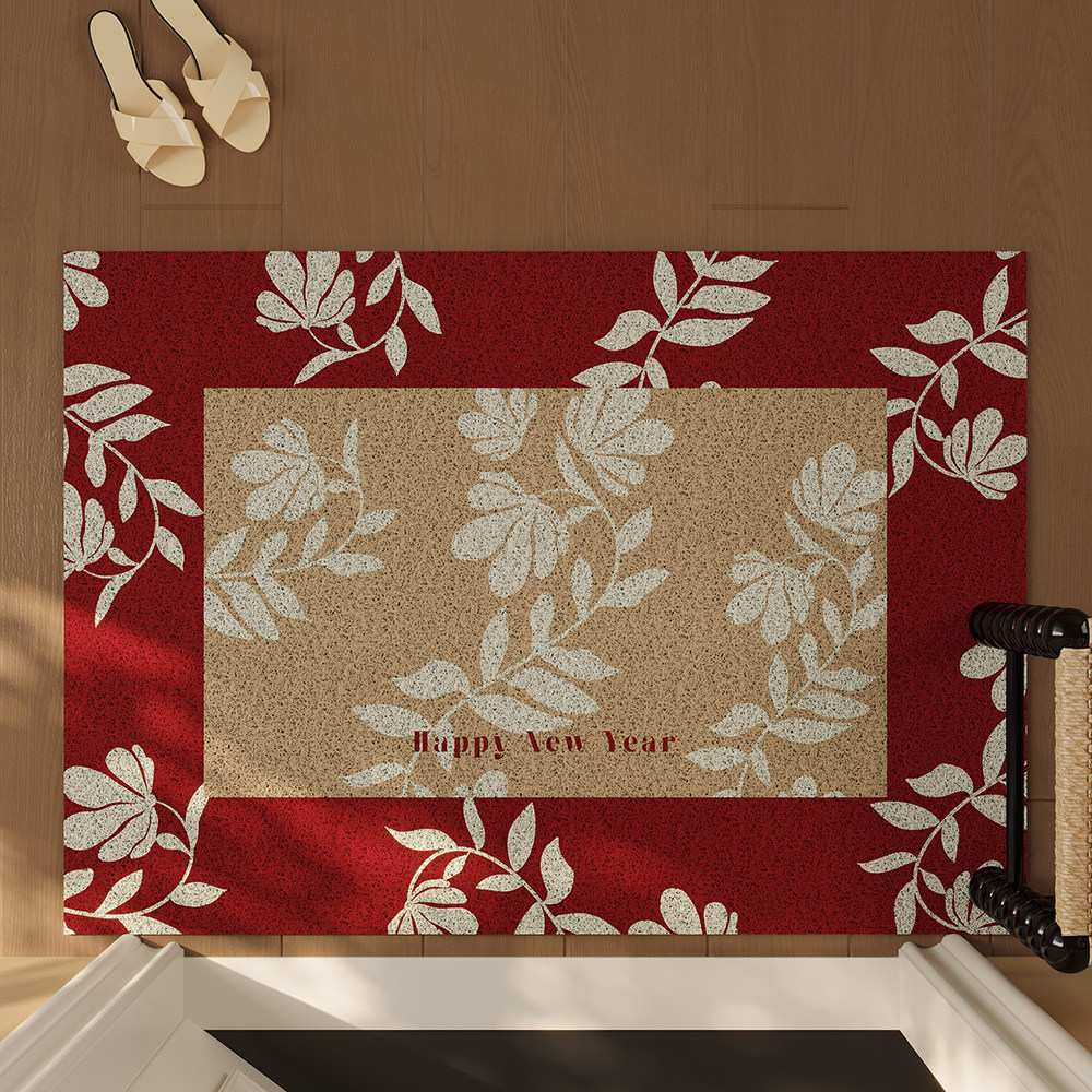 入户门地垫进宅大门口红色喜庆丝圈脚垫2026新年乔迁之喜防滑地毯,居家布艺,家用脚垫,淘宝优惠券,粉丝福利购,淘宝优惠卷