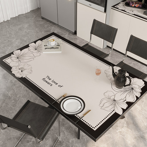 加厚轻奢高级餐桌布防水防油