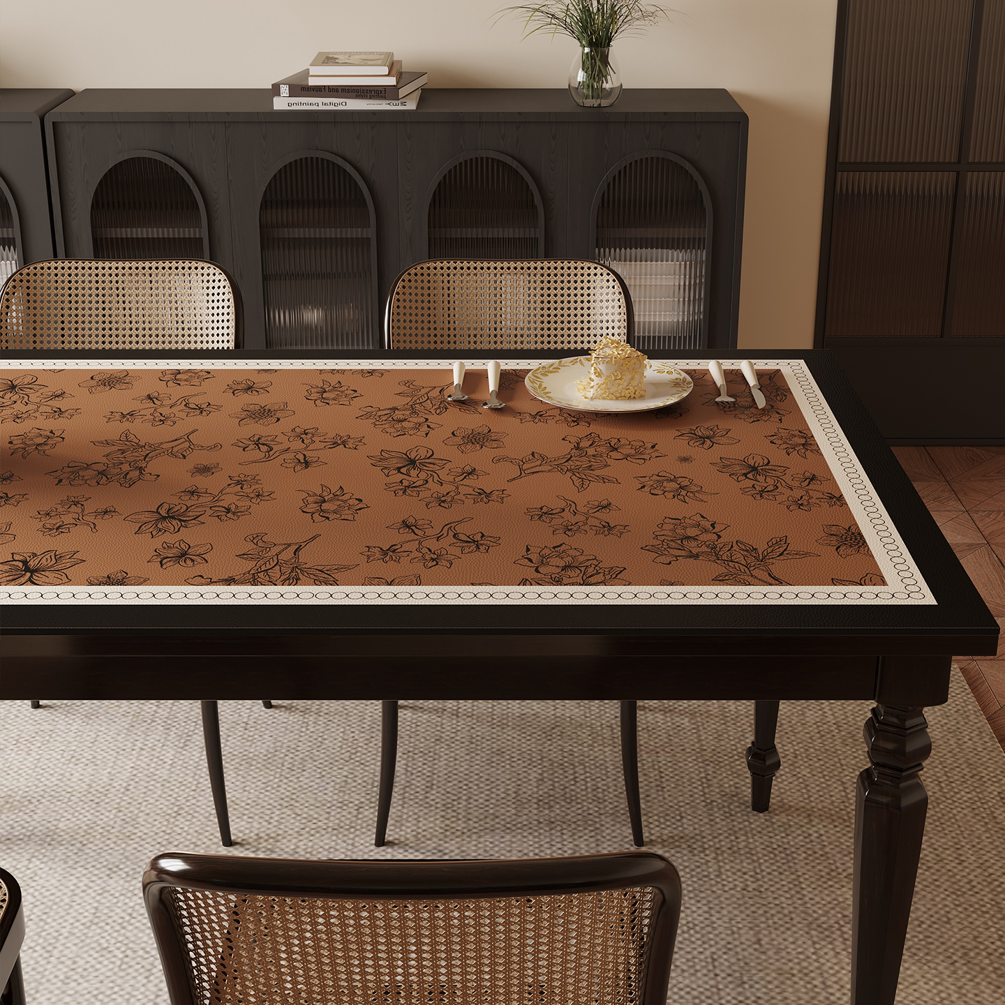 美式复古风防水防油免洗桌布