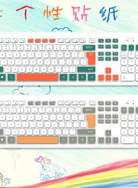适用极构R15 R23宏碁OAK941灵蛇MK275huntkey航嘉BU300键盘贴纸
