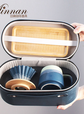 MINNAN山隐折纸滴滤陶瓷手冲咖啡器具户外旅行便携式LOGO定制礼盒