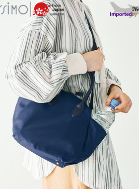 日本进口FELISSIMO大容量背包斜挎手提包水杯伞侧袋收纳防水纯色