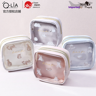 Pur迷你双层小包盒型化妆包零钱杂物透明可爱萌 日本进口Fondant