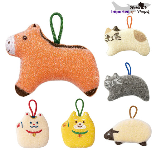 日本DECOLE可爱动物海绵擦