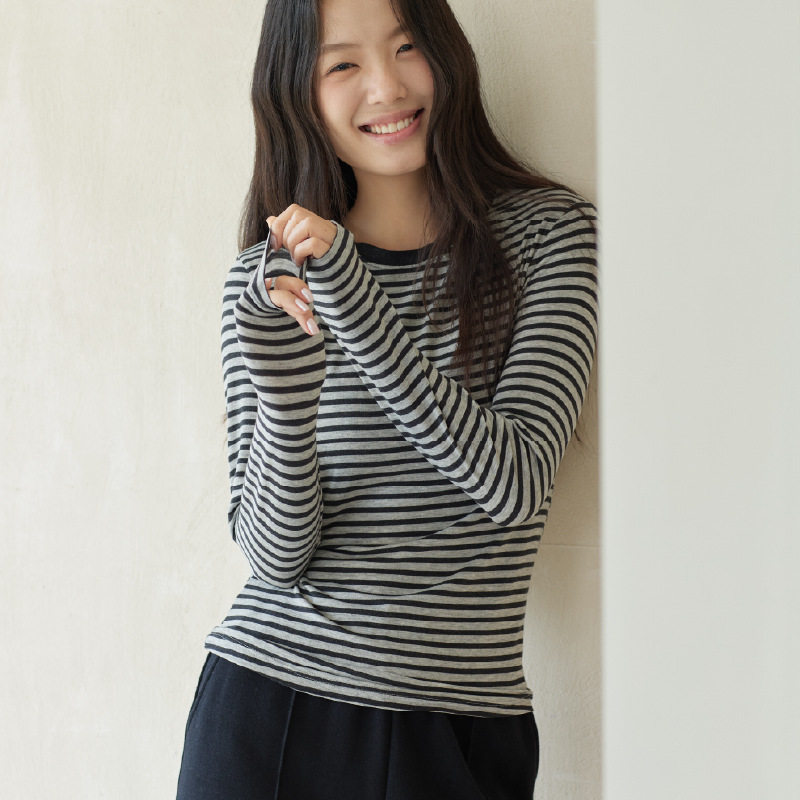 小可爱女装针织打底衫女秋冬圆领羊绒衫