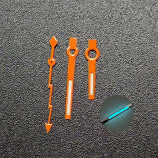 改装日志手表配件闪电款秒针适合装NH35NH36机械机芯金色银色表针