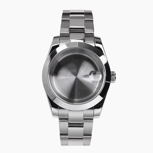 39mm蚝式恒动斜边透底表壳蓝宝石镜面组装套件适装NH35NH36机芯