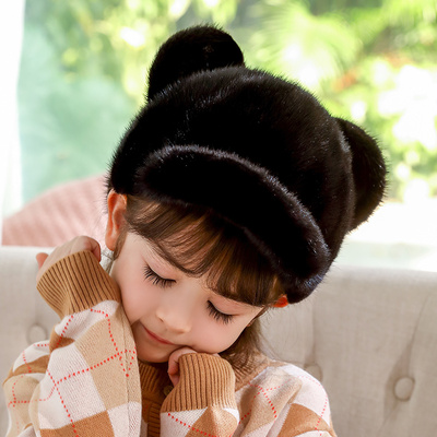 鸭舌帽可爱耳朵秋冬季