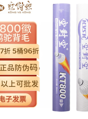 空对空羽毛球新品KT800徽进阶羽毛球耐打训练用羽球耐打王 12只装