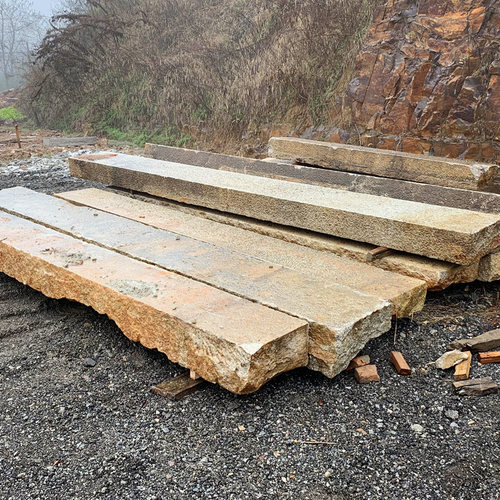 花园庭院铺地板条仿古风室外石头