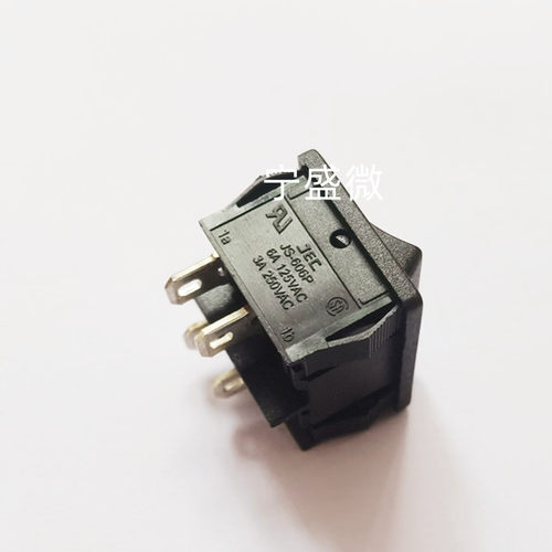 JS-606P 单边自复位船型开关翘板开关4脚开关21*24 6A/250V