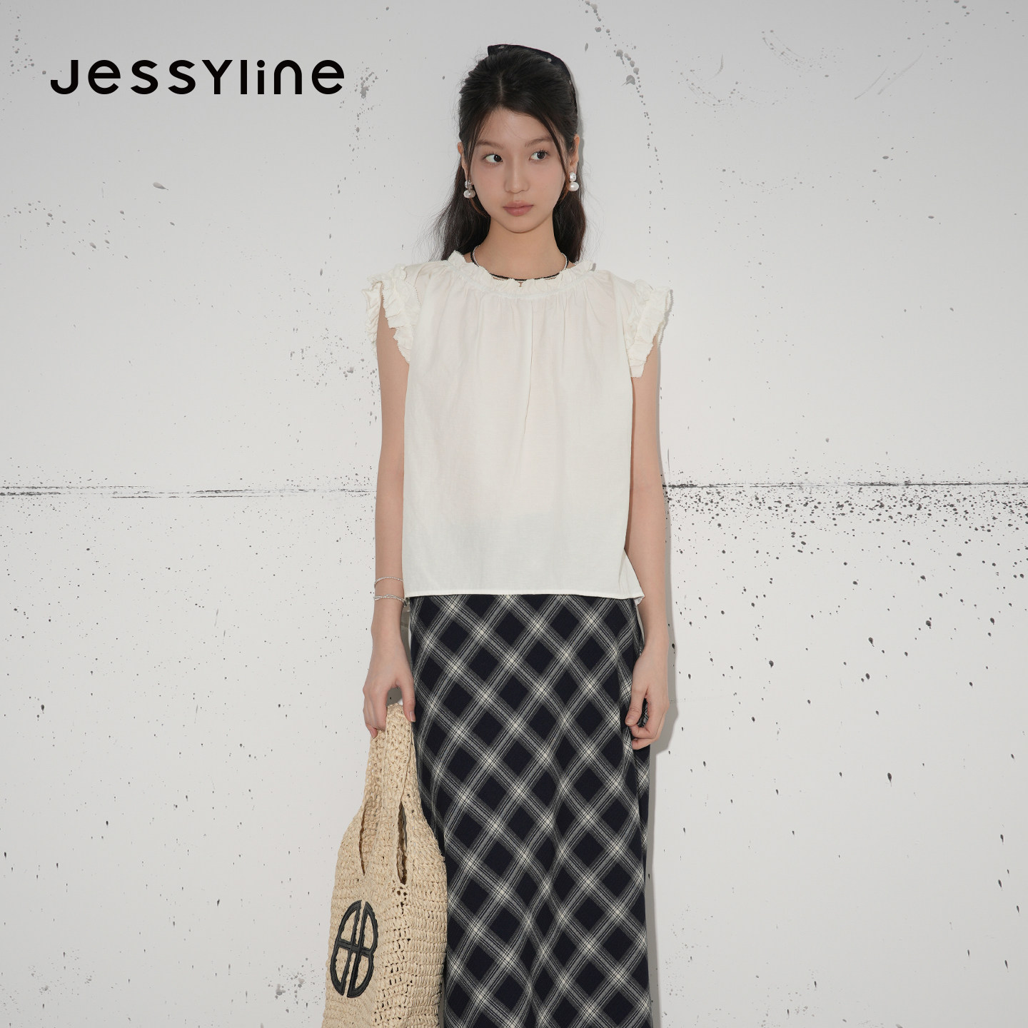 jessyline杰茜莱2026夏季新款时尚优雅清新减龄衬衫女小个子上衣