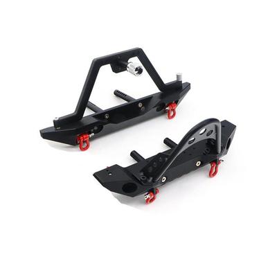仿真攀爬车毒刺前杠防撞牧马人TRX4 SCX10 90046 90047金属前后杠