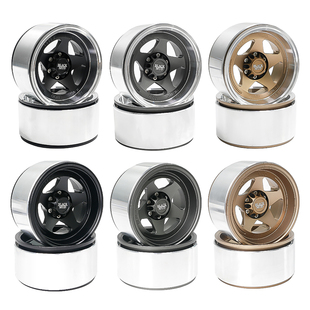 2.6寸仿真复古负值黑泥轮毂12/17结合器1/7/8攀爬车改装 mk07 km4