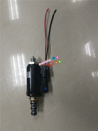 挖掘机配件神钢SK130/200/260/330/350LC-8回转刹车电磁阀蓝小插