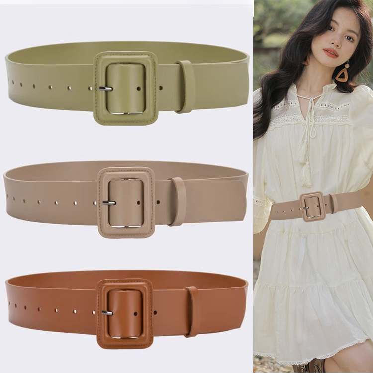 女宽腰带真皮百搭皮带配裙子大衣