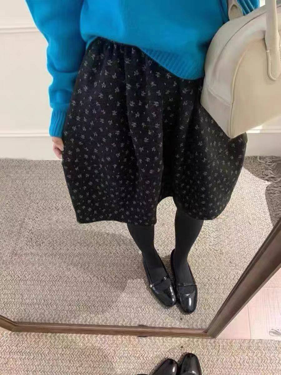 2025新款韩版时尚百搭松紧腰显瘦半身裙