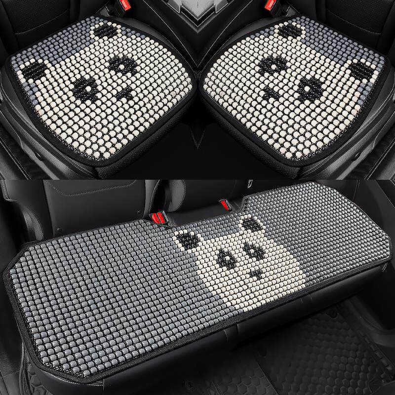 卡通木珠汽车坐垫单片夏季透气无靠背三件套夏季通用后排座垫座套