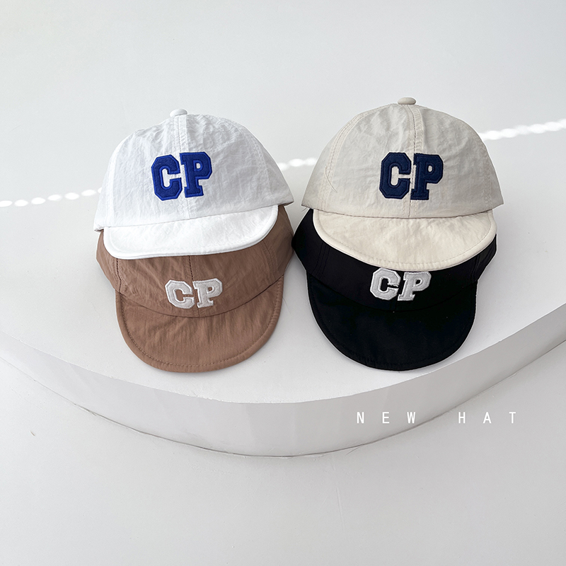 字母婴儿软檐鸭舌帽夏季