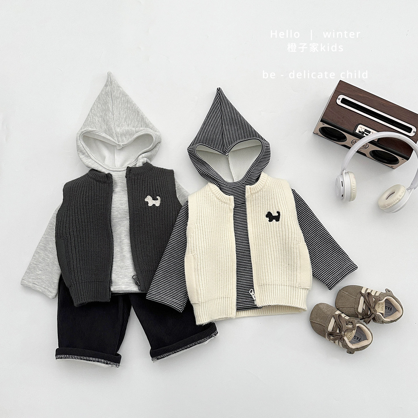 男宝宝冬款洋气卡通刺绣毛衣男童韩版休闲针织开衫婴幼儿百搭上衣,童装/婴儿装/亲子装,马甲,淘宝优惠券,粉丝福利购,淘宝优惠卷