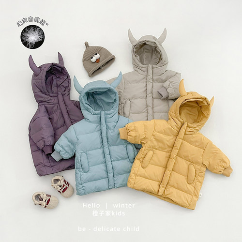 男女童冬装加厚保暖羽绒服外套
