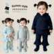 连帽衣服婴儿洋气裙裤 女童春秋款 纯色长袖 女宝宝韩版 休闲上衣套装