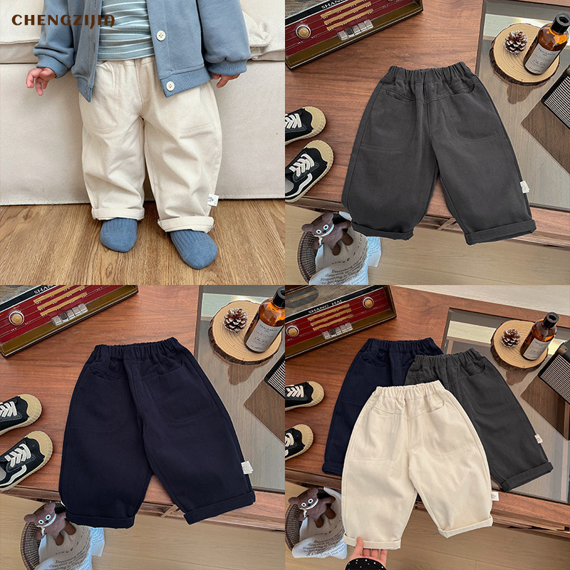 男童韩版春秋装纯棉宽松休闲裤女宝宝洋气百搭直筒裤婴儿外出裤子,童装/婴儿装/亲子装,裤子,淘宝优惠券,粉丝福利购,淘宝优惠卷