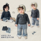 婴儿洋气花边牛仔裤 女宝宝春秋装 波点打底衫 女童韩版 休闲上衣套装