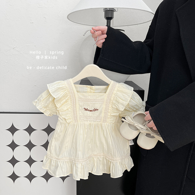 女宝宝夏季新款甜美花边包屁裙