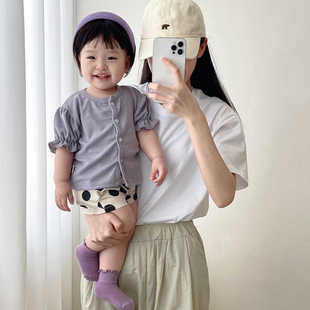 外套吊带无袖 女宝宝半袖 上衣女童薄款 短裤 韩国婴幼儿童装 套装 夏季